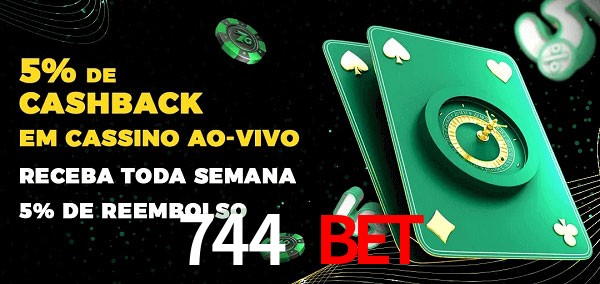 Promoções do cassino ao Vivo 744 bet
